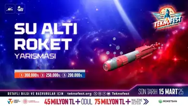 TEKNOFEST'te İlk Kez Su Altı Roket Yarışması!